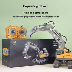 Kids Ride-On Excavator Toy – Remote Control Construction Vehicle for Toddlers – Engineering Car Toy for 4–6 Years Old - Shofora Store