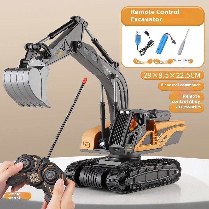 Kids Ride-On Excavator Toy – Remote Control Construction Vehicle for Toddlers – Engineering Car Toy for 4–6 Years Old - Shofora Store