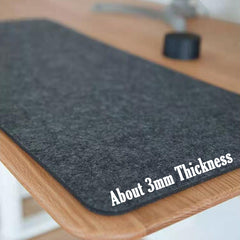 Minimalist Felt Desk Pad – Non-Slip Mouse & Keyboard Mat for Gaming, Laptop & Office Setup