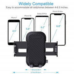 360° Car Phone Mount – Universal Windshield & Air Vent Holder for GPS and Mobile Devices (3.5"–6.8")