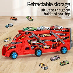 Transforming Catapult Toy Car Set – Deformation Action Car with Launch Feature for Kids' Imaginative Play