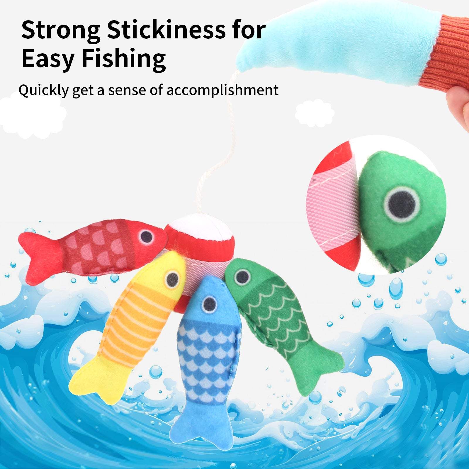 Baby Fishing Game Toy – 3D Plush Educational Toy for Crawling & Early Learning – Hand-Eye Coordination Training - Shofora Store