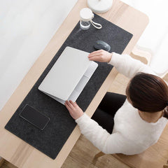 Minimalist Felt Desk Pad – Non-Slip Mouse & Keyboard Mat for Gaming, Laptop & Office Setup