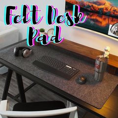Minimalist Felt Desk Pad – Non-Slip Mouse & Keyboard Mat for Gaming, Laptop & Office Setup