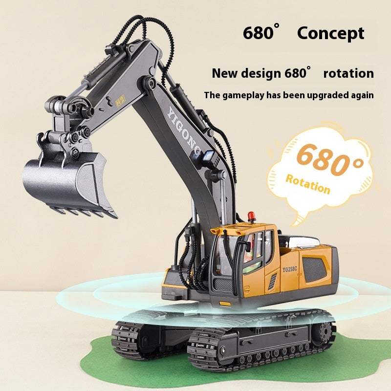 Kids Ride-On Excavator Toy – Remote Control Construction Vehicle for Toddlers – Engineering Car Toy for 4–6 Years Old - Shofora Store