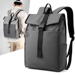 Waterproof Laptop Backpack – Unisex Casual Fashion Travel Bag with Curved Straps – Black, Gray, Dark Gray - Shofora Store