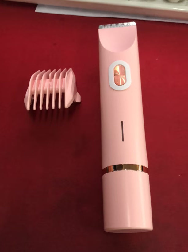 2-in-1 Electric Razor for Women – Wet & Dry Body Shaver with Bikini Trimmer and Dual Head Design