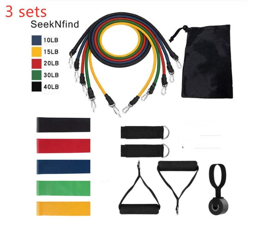 Premium Resistance Bands: 5-Level Pull Rope Set for Complete Home Strength Training - Shofora Store