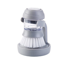 Automatic Soap Dispensing Kitchen Brush – Multifunctional Pot Scrubber & Dish Cleaner with Built-In Detergent Handle