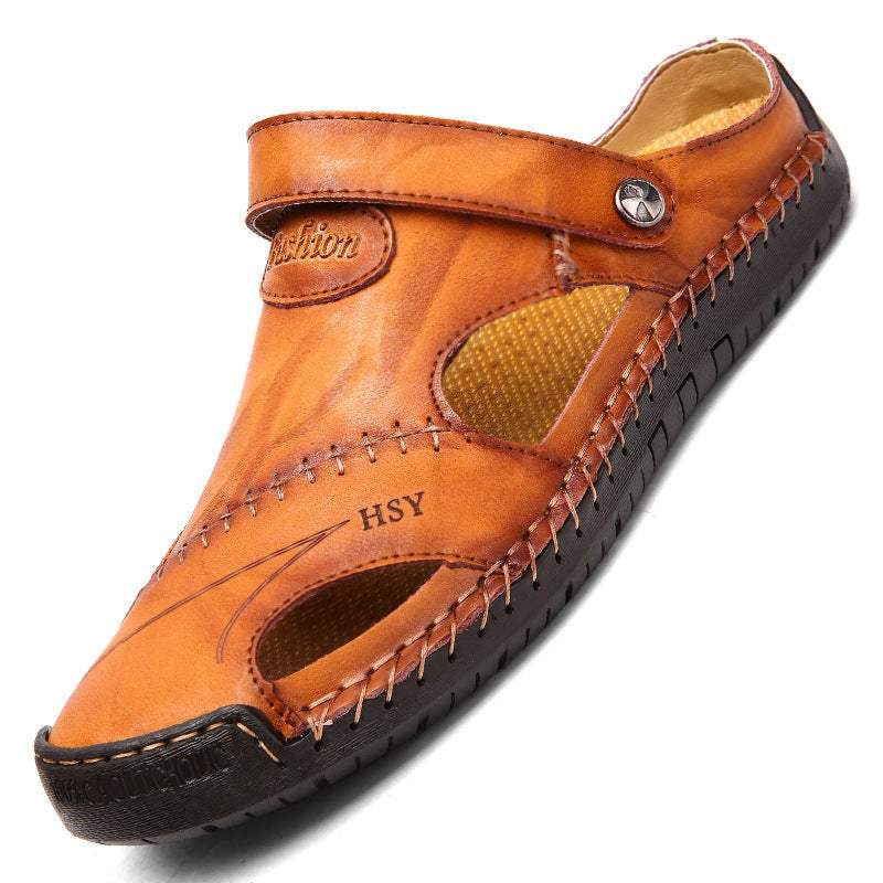 Men’s Closed Toe Sandals – Adjustable Summer Slides & Stylish Beach Shoes for Casual Comfort - Shofora Store