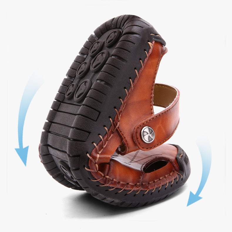 Men’s Closed Toe Sandals – Adjustable Summer Slides & Stylish Beach Shoes for Casual Comfort - Shofora Store