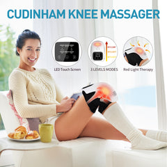 Pain Relief Knee Massager – Cordless Vibrating Heat Therapy for Arthritis & Joint Discomfort