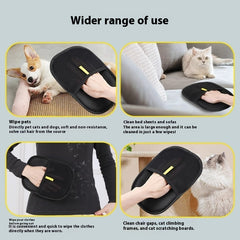 Pet Hair Remover Glove – Deshedding Brush Mitt for Dogs, Cats & Rabbits – Grooming Glove for Long, Short & Curly Hair