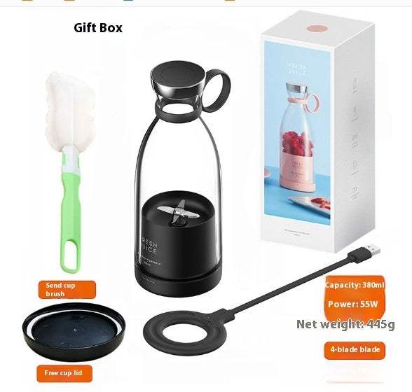 350ML Portable Electric Juicer Blender Bottle – USB Rechargeable Smoothie Maker Cup for Home, Travel & Gym – Mini Mixer for Juice, Milkshake & Ice Crushing - Shofora Store