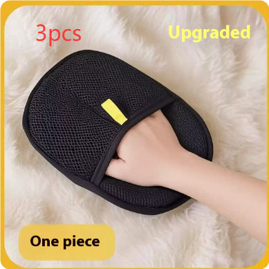 Pet Hair Remover Glove – Deshedding Brush Mitt for Dogs, Cats & Rabbits – Grooming Glove for Long, Short & Curly Hair