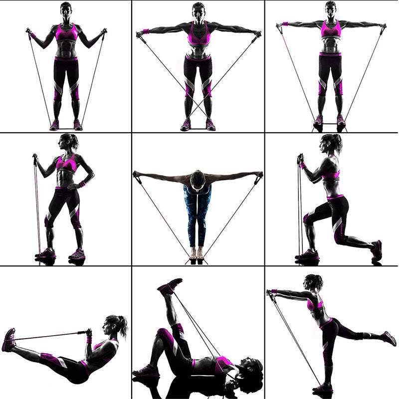 Premium Resistance Bands: 5-Level Pull Rope Set for Complete Home Strength Training - Shofora Store