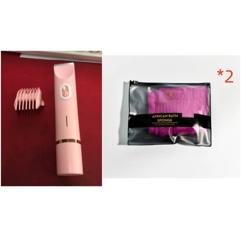 2-in-1 Electric Razor for Women – Wet & Dry Body Shaver with Bikini Trimmer and Dual Head Design
