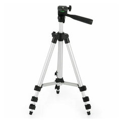 Tripod with adjustable head on a white background