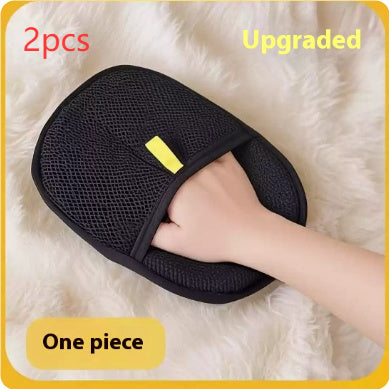 Pet Hair Remover Glove – Deshedding Brush Mitt for Dogs, Cats & Rabbits – Grooming Glove for Long, Short & Curly Hair