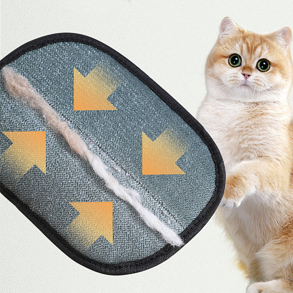 Pet Hair Remover Glove – Deshedding Brush Mitt for Dogs, Cats & Rabbits – Grooming Glove for Long, Short & Curly Hair