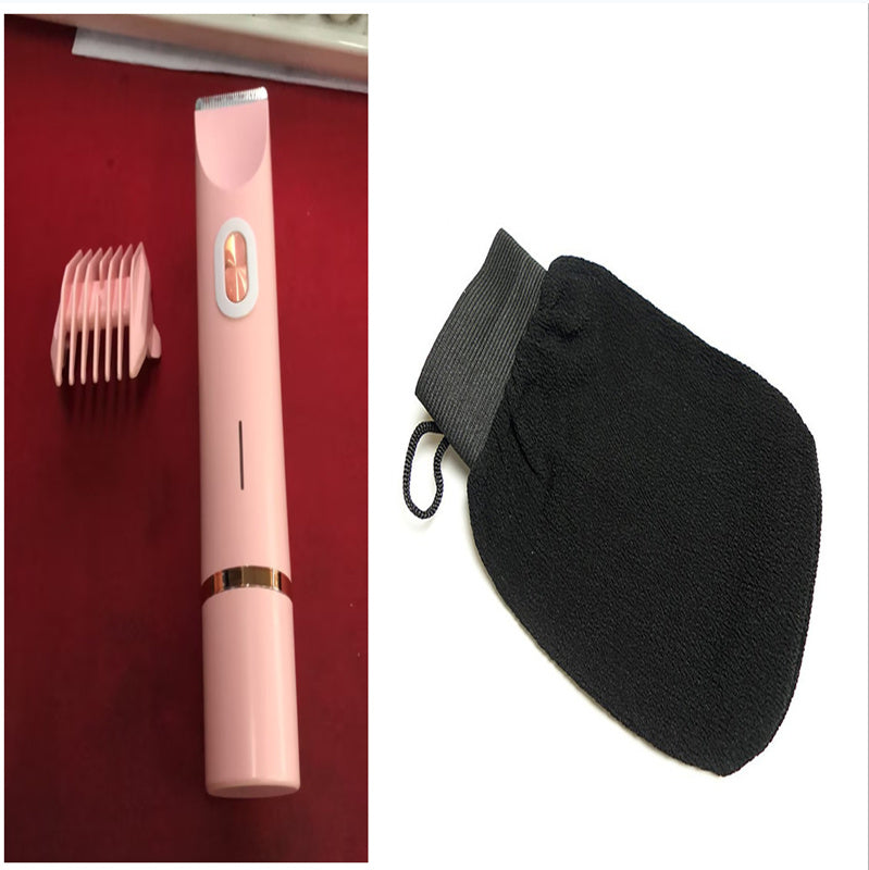 2-in-1 Electric Razor for Women – Wet & Dry Body Shaver with Bikini Trimmer and Dual Head Design