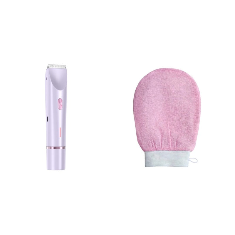 2-in-1 Electric Razor for Women – Wet & Dry Body Shaver with Bikini Trimmer and Dual Head Design