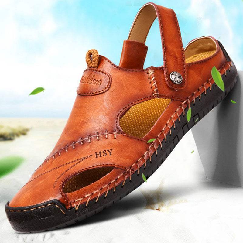 Men’s Closed Toe Sandals – Adjustable Summer Slides & Stylish Beach Shoes for Casual Comfort - Shofora Store