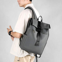 Waterproof Laptop Backpack – Unisex Casual Fashion Travel Bag with Curved Straps – Black, Gray, Dark Gray - Shofora Store