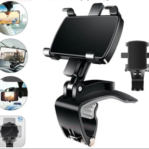 Universal Car Phone Holder – Dashboard Mount Clip Cradle Stand for GPS & Mobile Devices (4–7")