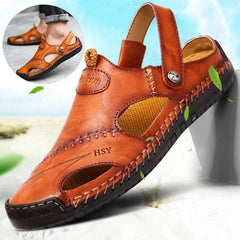 Men’s Closed Toe Sandals – Adjustable Summer Slides & Stylish Beach Shoes for Casual Comfort - Shofora Store