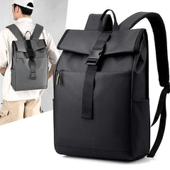 Waterproof Laptop Backpack – Unisex Casual Fashion Travel Bag with Curved Straps – Black, Gray, Dark Gray - Shofora Store