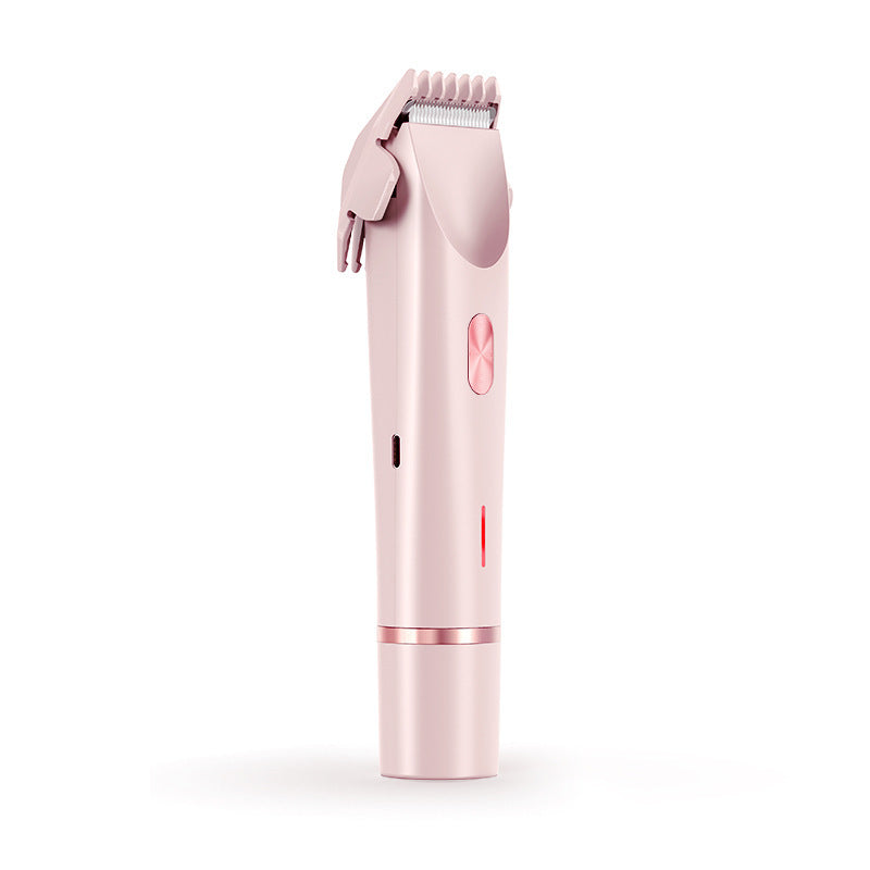 2-in-1 Electric Razor for Women – Wet & Dry Body Shaver with Bikini Trimmer and Dual Head Design