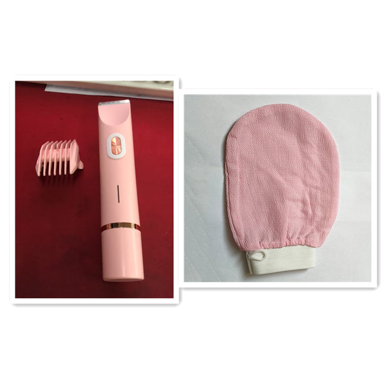2-in-1 Electric Razor for Women – Wet & Dry Body Shaver with Bikini Trimmer and Dual Head Design