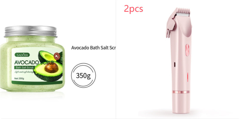 2-in-1 Electric Razor for Women – Wet & Dry Body Shaver with Bikini Trimmer and Dual Head Design