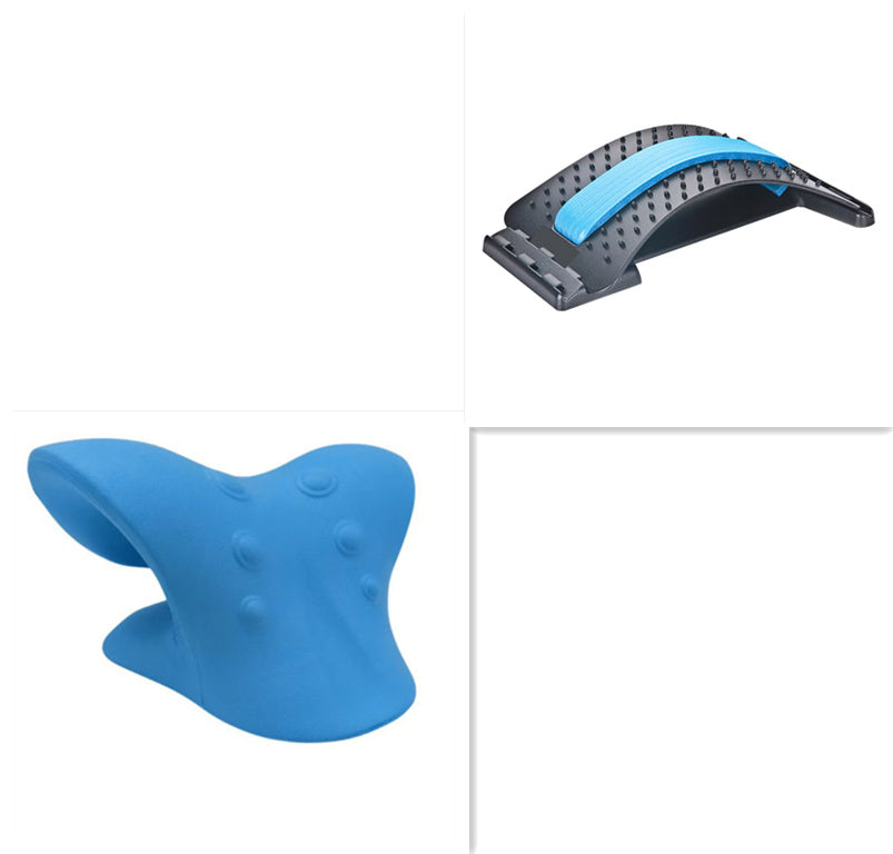6-Roller Manual Neck Massager – Jade Scraper Included – Deep Tissue Muscle Relaxer Tool for Neck, Back, Legs, and Shoulders