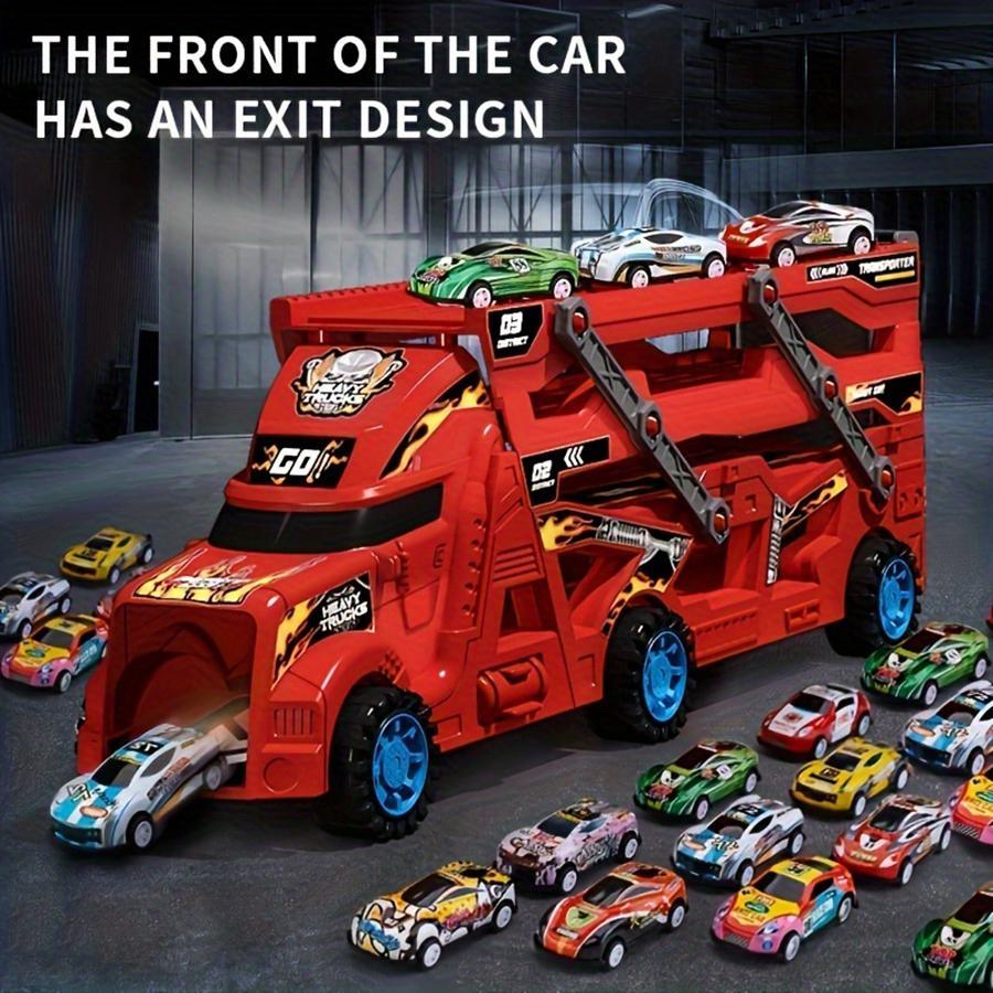 Transforming Catapult Toy Car Set – Deformation Action Car with Launch Feature for Kids' Imaginative Play