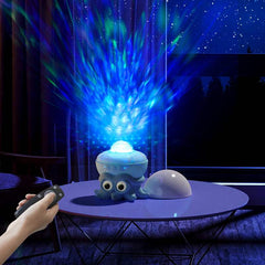 Octopus Projector Night Light for Kids – Cute LED Bedtime Lamp with Ocean Wave Effects, Baby Sleep Light with Bluetooth Music, Timer & 8 Color Modes - Shofora Store