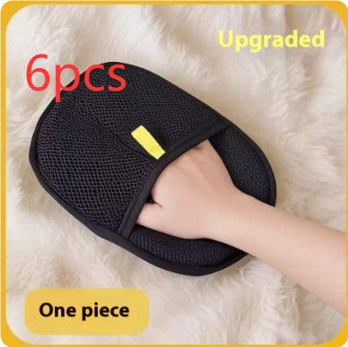 Pet Hair Remover Glove – Deshedding Brush Mitt for Dogs, Cats & Rabbits – Grooming Glove for Long, Short & Curly Hair