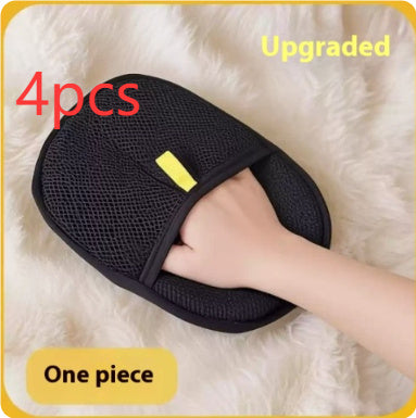 Pet Hair Remover Glove – Deshedding Brush Mitt for Dogs, Cats & Rabbits – Grooming Glove for Long, Short & Curly Hair